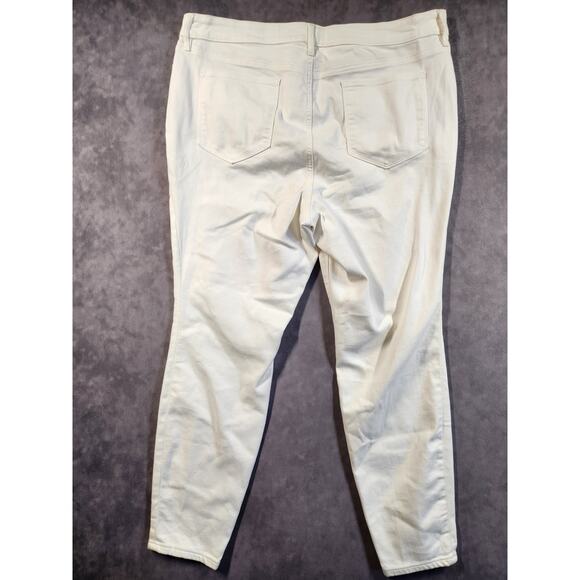 Athleta Skulptek Ultra Skinny Jeans Womens Plus Size 22 X White Stretch New NWT - Picture 6 of 12